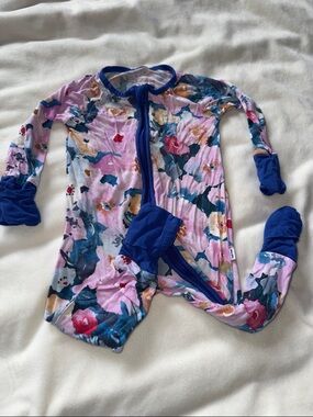Little Sleepies Floral Zippy 0/3 months